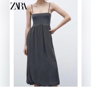 Zara Grey Midi Dress